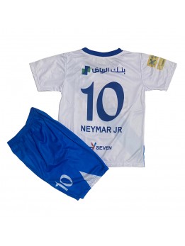 Al-Hilal Neymar Jr #10 Replika Borta Kläder Barn 2024-25 Kortärmad (+ byxor)